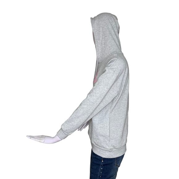 Barbie NWT Hoodie Gray Side Pockets Pullover Barbie Embroidered Size M - Picture 7 of 11